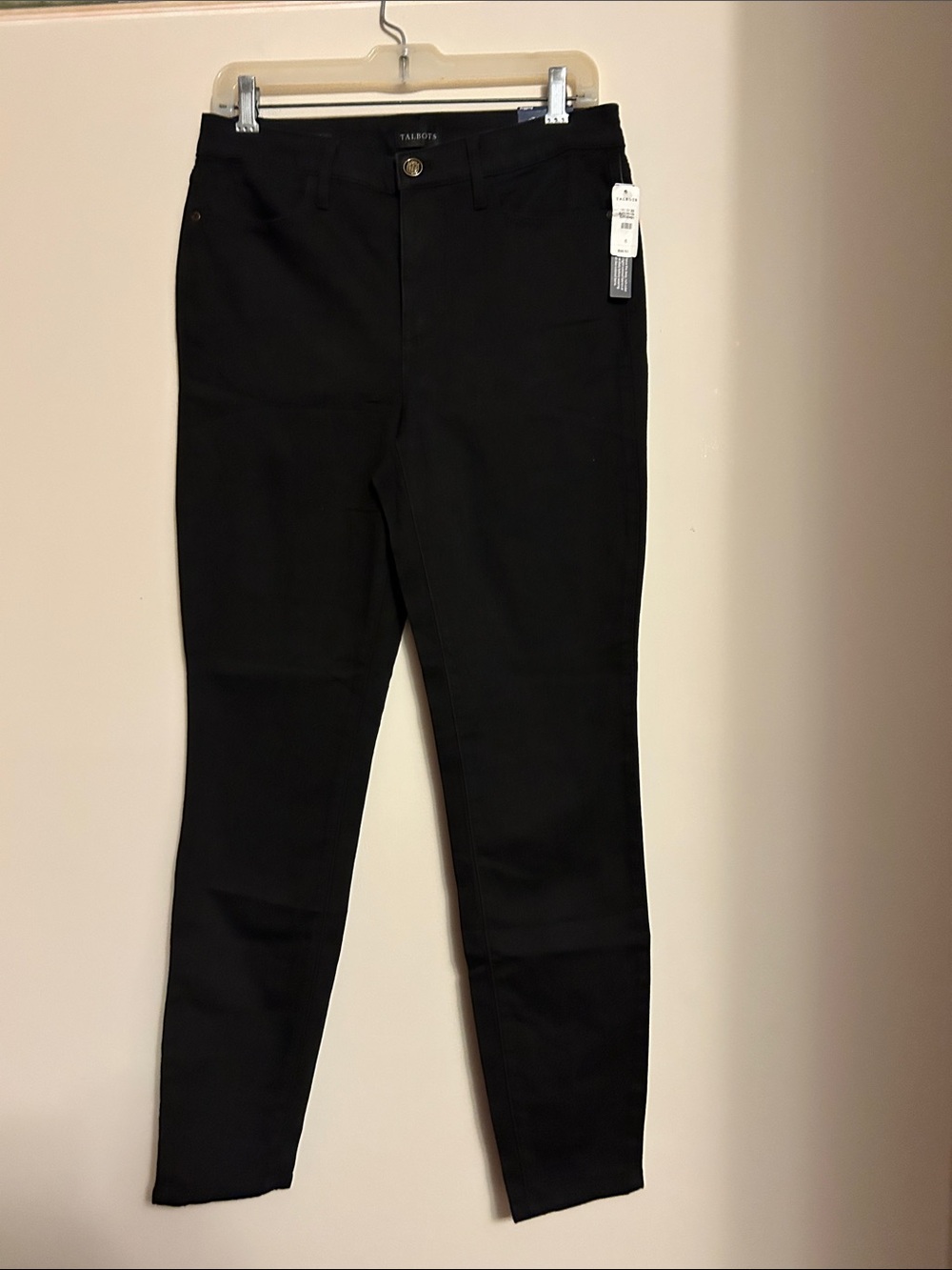 Talbots black jeggings high waist skinny leg ankle length  style size 6   NWT
